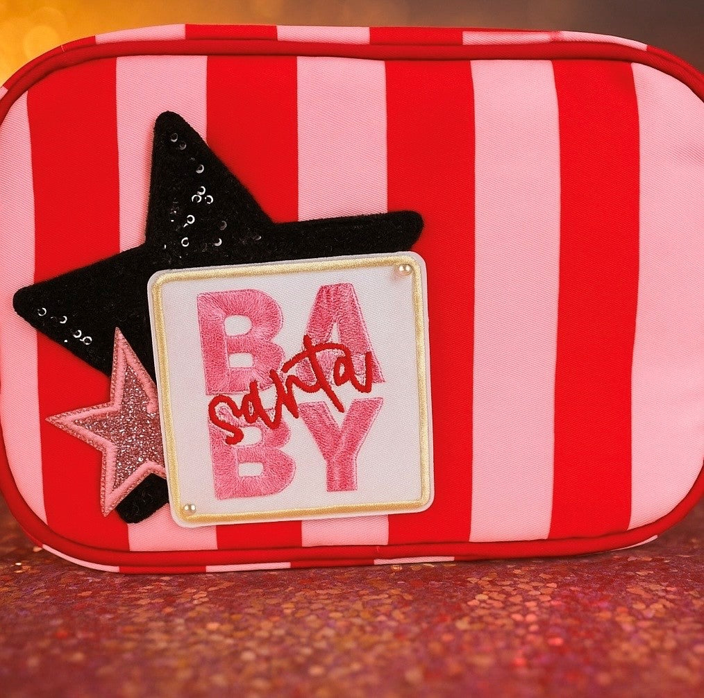 Stripe Makeup Bag